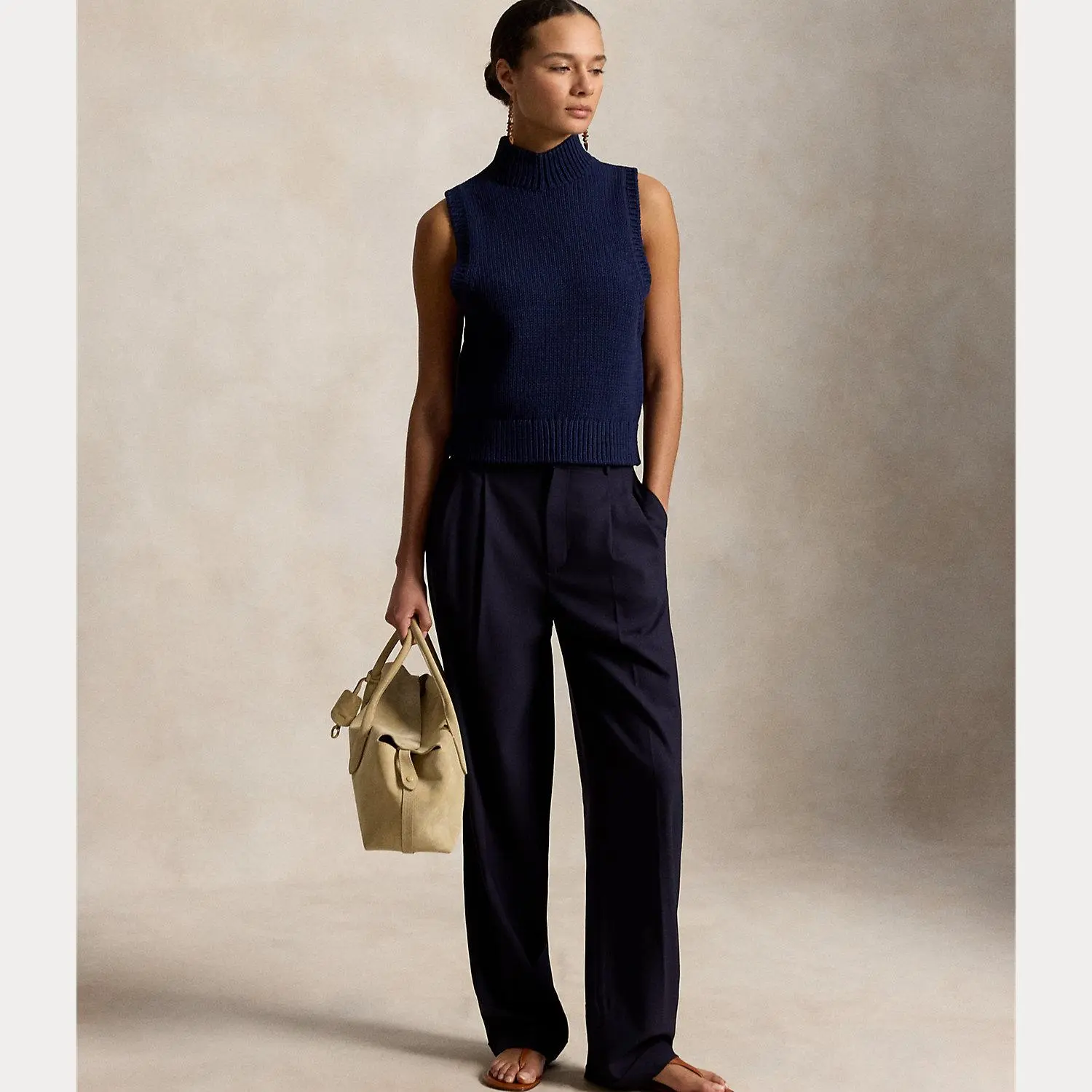 Polo Ralph Lauren - Sleeveless Turtleneck Sweater