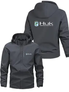 Men's Graphic Print Jacket, Outdoor Casual Youth Hooded Top, Loose-Fitting Outerwear, Spring & Fall Fashion, No Padding