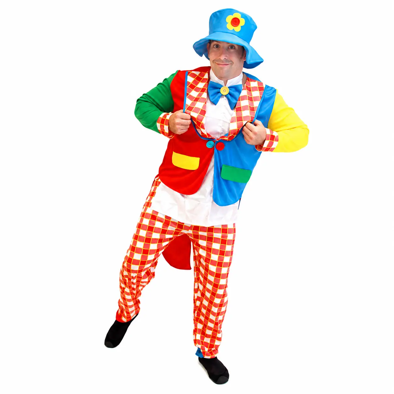 Men's Four-Piece Clown Halloween Costume