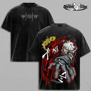 Rudo Gachiakuta Anime Streetwear T Shirt | Dark Grit Manga Graphic Tee | Washed Heavy Cotton Oversized Hoodie | Underground Anime Urban Style 49N