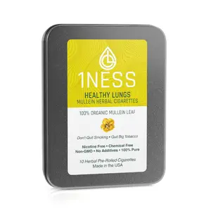 1NESS Mullein Herbal Aroma Rolls | Natural Relaxation & Plant-Based Comfort (10-Pack)