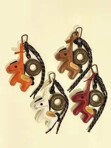 Unique Simulation Donut Pony Keychain, Keychain Lanyard, Suitable For Hanging Commuting Bags/Canvas Bags, Gentle Color Matching, Fits Most Bags, Practical And Beautiful For Quick Key Finding, Perfect New Year/Holiday Gift