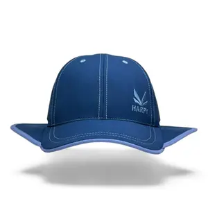 Harpy Hats Blue Heron USA Made Hydrophobic Breathable Baseball Cap with 3 Layer Foam Sweatband & Custom Visor for Outdoor Athletes Superior UV Protection