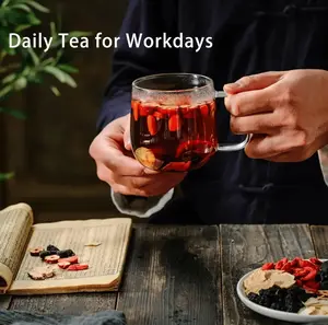 Natural Herbal Tea Blend for Busy Professionals-Easy Daily Brew for Work & Life Balance |NoCaffeine | 30 Bags fresh fruit Beverage liver detox