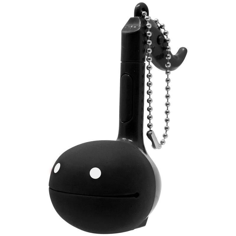 Otamatone Melody [Black] Portable Mini Size Keychain with 11 Pre-Programmed Songs - Musical Electronic Toy from Japan by Maywa Denki