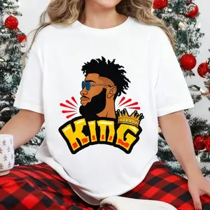 100 Percent Cotton Casual Streetwear Style T Shirt King Crown And Sunburst Design Summer Wear For Men Women And Gift For Birthday Or Anniversary