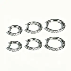GGIRL Trendy, Versatile, And Unique Designs Suitable For Multiple Piercings—Stackable Earrings For Cartilage, Earlobes, And Helix Piercings. This Three-Size Earring Set Makes The Perfect Gift For Earring Enthusiasts And Fans Of Layered Styling