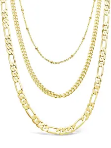 Not So Simple Three Chainz Layered Necklace