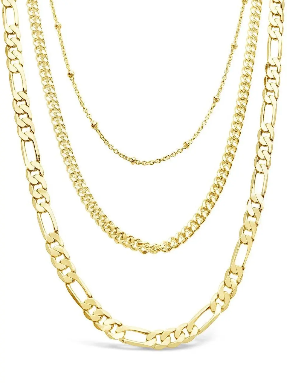 Not So Simple Three Chainz Layered Necklace