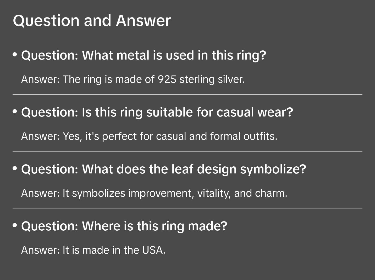 Monstera Sierrana Ring - Silver