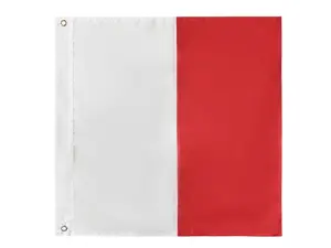 Handcrafted Model Ships Flag-24-H 24 in. Authentic Letter H Nautical Alphabet Navy Code Outdoor Use Signal Flag