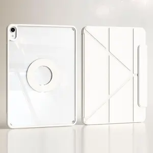 Solid Color 360° Rotatable Tablet Case, 1 Count Removable Magnetic Tablet Protective Cover, Tablet Accessories Compatible with iPad 10 Generation 10.9-inch