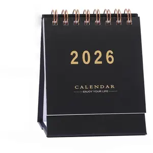 2026 Desktop Calendar Book, Calendar Design, Monthly Small Desk Calendar, 250 Gsm Thick Paper, Double Stitching, Ideal for Home or Office