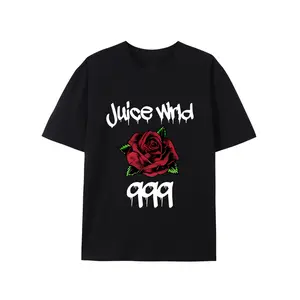 Juice Print T-shirt, Street hip-hop, men's cotton T-shirt, summer casual short sleeve T-shirt,Made in USA