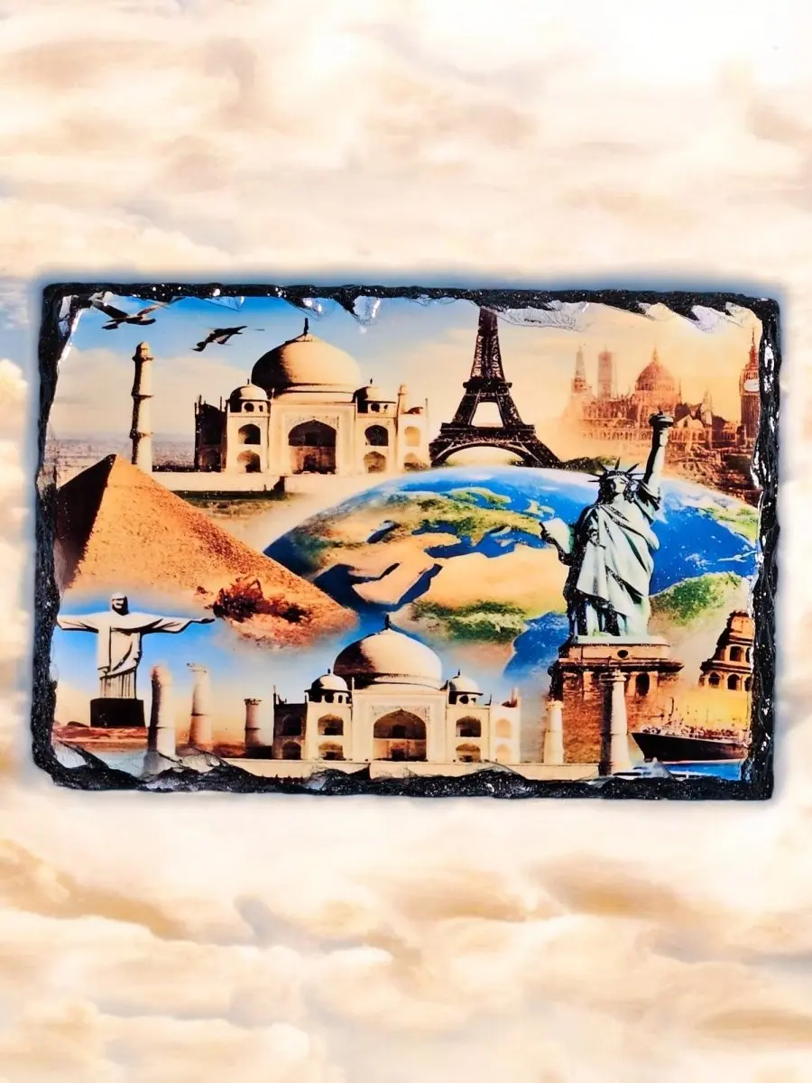 Global Wonders 4x6 Slate Oops Plaque - Sublimation Slate