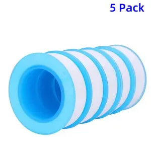 PTFE Tape, Plumbers Tape for Leak Repair, Thread Seal Tape for Shower Heads & Faucets, Waterproof Pipe Sealant (0.55 inch x 118 Inch)