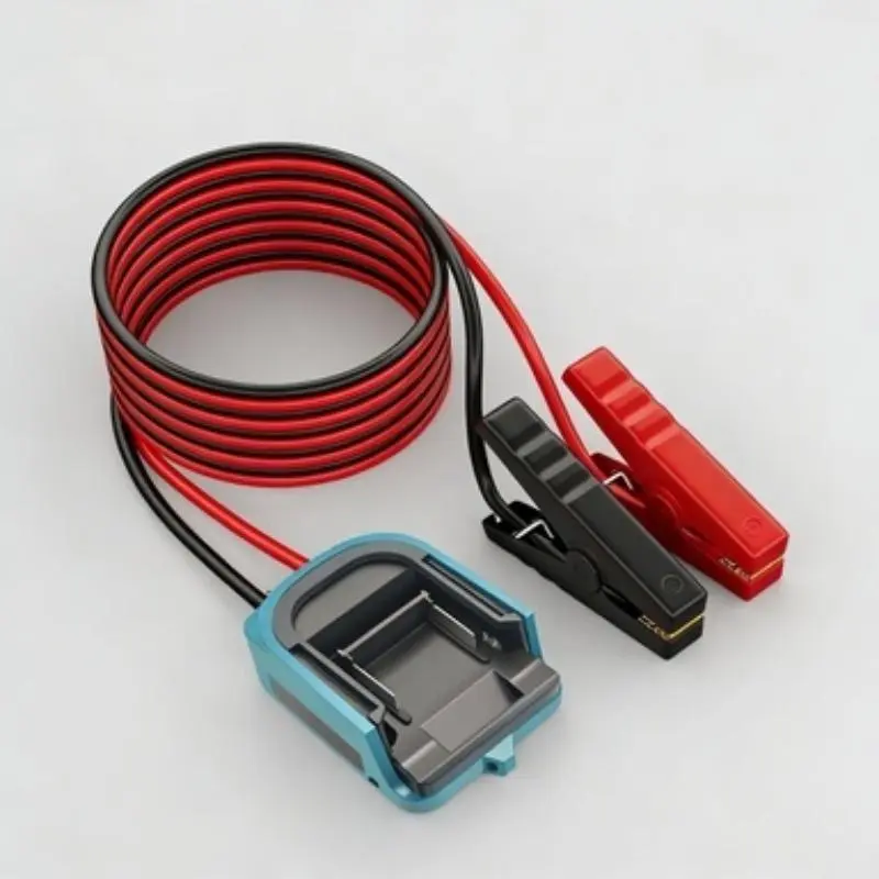 1 PC For Makita 18V Battery to Car Jump Starter Cable for Gas/Diesel Engines, SUVs and Sedans, Lightweight Emergency Booster for Daily Roadside Assistance (No Battery)