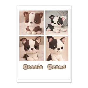 Furry Bossie Baby Pup Sticker Sheet, Decorative Sticker Paper, Adhesive Vinyl Decal Paper for Office Stationery & Notebooks