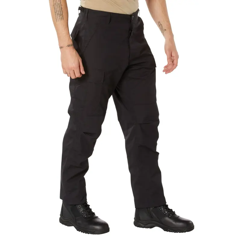 ROTHCO Men's Outdoor BDU Cargo Pants, Mid Waist Rip-Stop Uniform Basics with Reinforced Knees and 6 Pockets, Menswear, Pleated