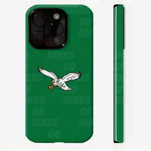 Eagles Spirit Football MagSafe Phone Case With Strong Shockproof Dual Layer Design Compatible With iPhone And Samsung Providing Rugged TPU Hard Shell Protection