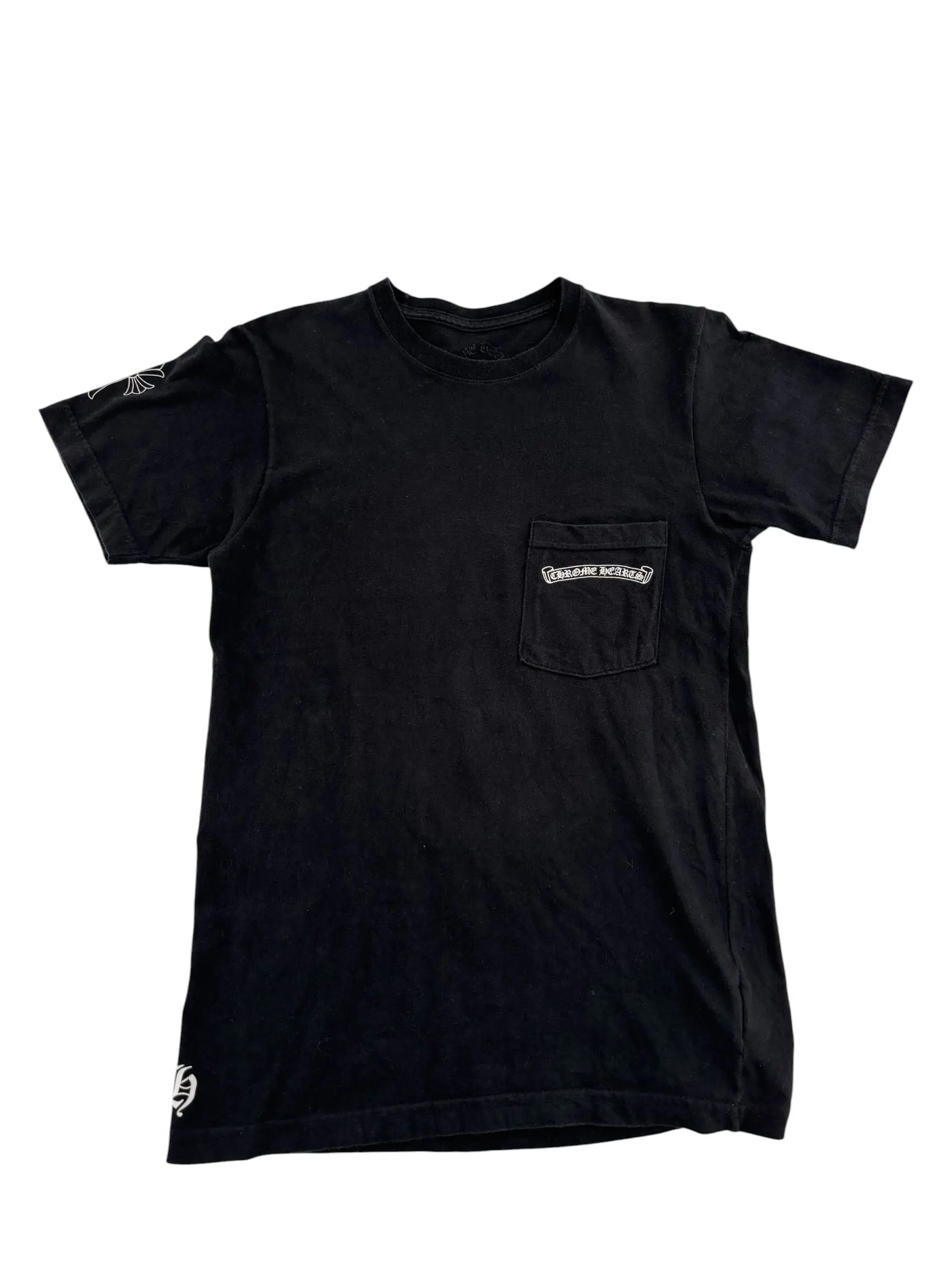 Chrome Hearts Cemetery Cross Logo Tee Black