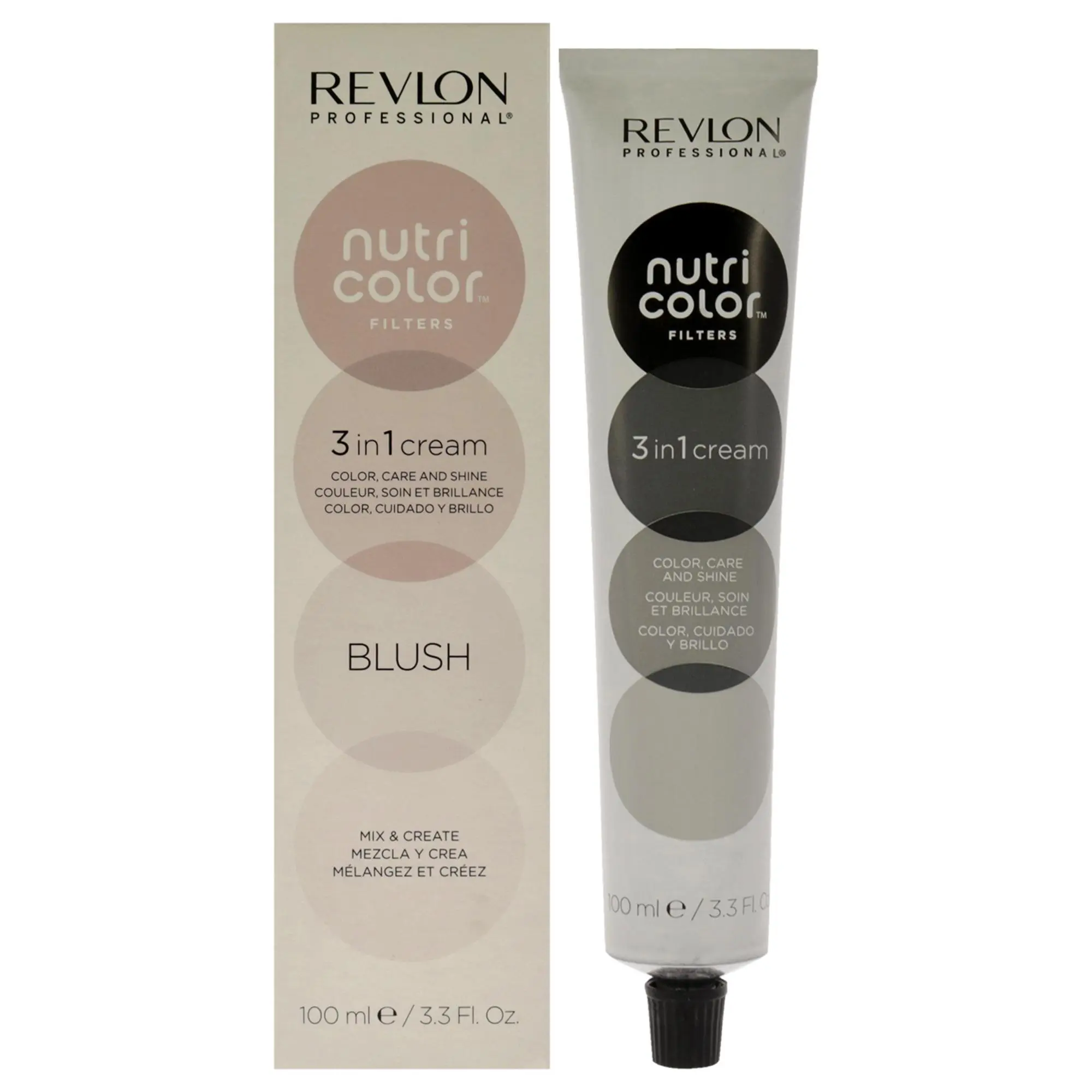 Revlon Nutri Color Cream Hair Color - Blush Shade, Unisex Hair Care Product, 3.3 fl oz