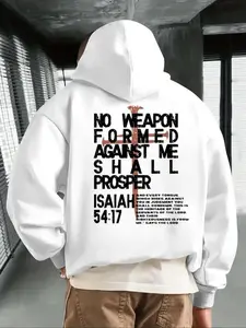 FEEGO Men's Casual Loose Hooded Sweatshirt with Letter Graphic Print, Thick Fleece Lining, Fall & Winter Fashion, Comfortable Fit stylish holiday lifestyle hoodie country  outfits  men fall gift winter fleece-lined thick lazy chungus t-shirt god