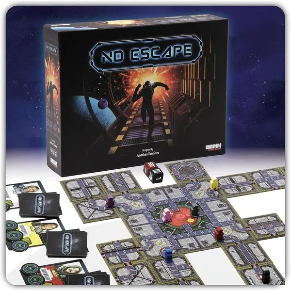 No Escape Board Game Strategy Game for Adults & Family, Space Sabotage Traitor Maze Tile Game, Party Game for Kids Teens & Adults, 2–8 Players