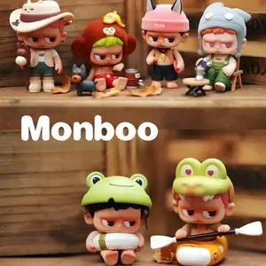 TOYCITY MONBOO "Camping Diary" Blind Box - Random Outdoor Theme Collectible Figure, Cute Desk Decor for Birthday/Christmas/Halloween Gift (1/96 Hidden Chance) Blind Bag
