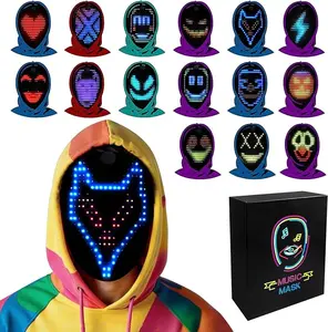 LED Light-Up Mask with Gesture Control & Music Mode – Rechargeable Fun Mask for Kids’ Parties, Cosplay & Children’s Day Gifts