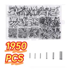 1950pcs Car Terminal Block From 0.5mm² To 10mm² Wire Copper Crimp Fitting Ferrules Kit 22-10 AWG Wire Ferrules Car Electronics