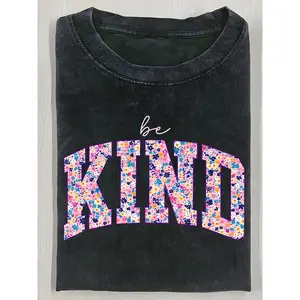 Women's Vintage Batik T-Shirt - Soft Washed Top with Batik Print Blouse | Spring Summer Casual Wear | Machine Washable Holiday Gift (Halloween/Christmas) | Preppy Everyday Outfits & Relaxed Fit for Women | Affordable &