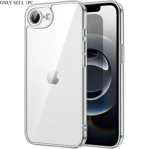 Phone Case : Clear Case for iPhone 17e, Non-Yellowing Shockproof Phone Bumper Cover, Anti-Scratch Clear Back for iPhone 17 16 15 14 13 12 11