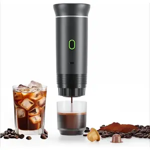 MIUVA Portable Coffee Maker Espresso Machine for Travel Nano Car Coffee Maker Compatible with Ground Coffee & Capsule for RV, Hiking Camping Office, Travel Espresso Maker Electric TikTokShopBlackFriday
