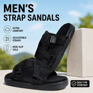 Comfortable Unisex Slides| Adjustable Straps| Arch Support| Non-Slip Sole| Fits Wide/Narrow Feet| Daily Wear