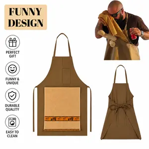 Men’s Funny Prank Apron with Towel Pocket & Hidden Surprises - Indoor Recreation Cooking Costume, Ideal Gift for Livening Up Atmospheres