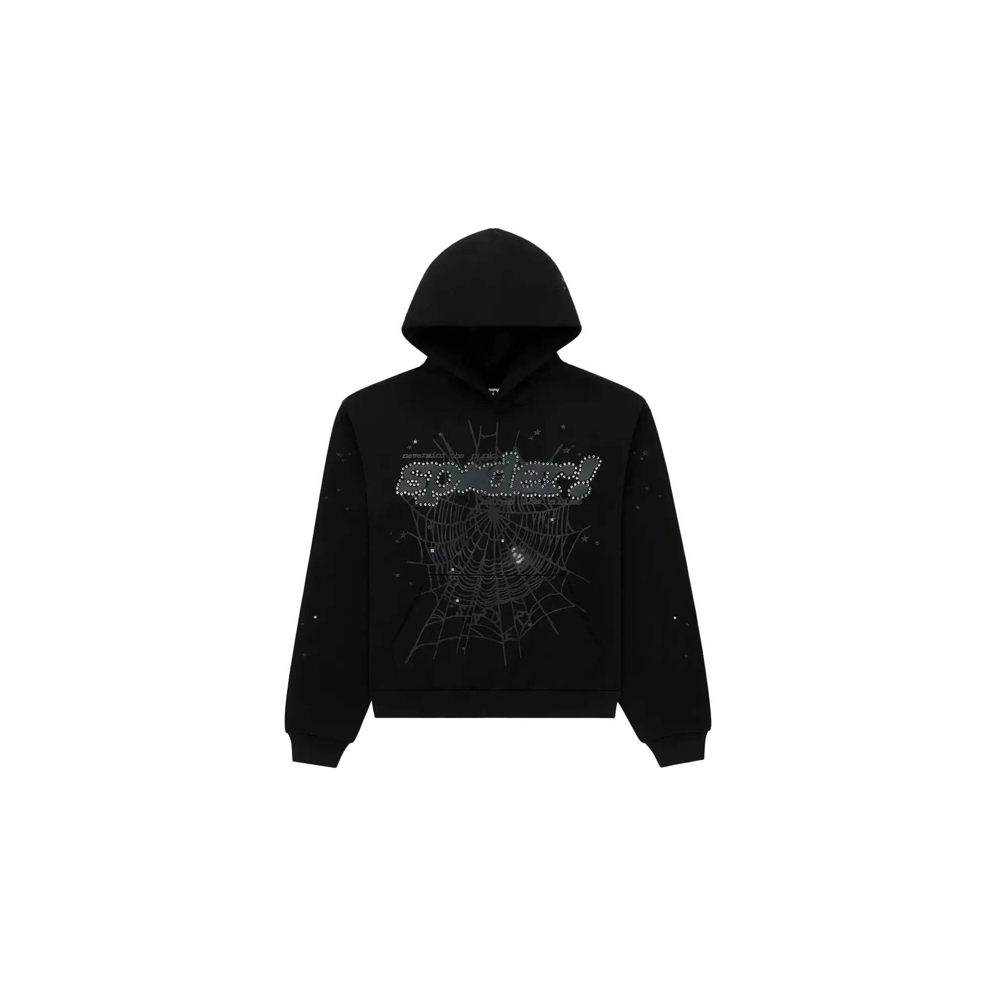 sp5der hoodie white logo black - TikTok Shop