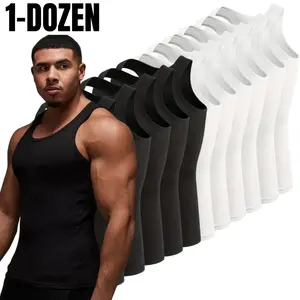 Blooz Tank-Top Beaters (1-dozen/ 12pc) 100% Cotton Muscle-shirt