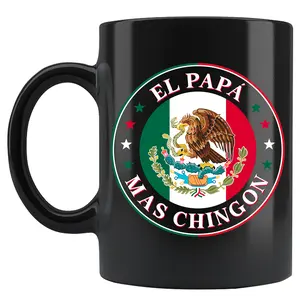 CUSTOM El Papa Mas Chingon Coffee Mug, Regalos Para El Día Del Padre For Mexican Dad Mugs, Fathers Day Gift For Dad, New Dad Gifts, Happy Father's Day Tea Cup Ceramic 11oz 15oz - Abuelo, Papa, Padre, Tio, Tata, Papi