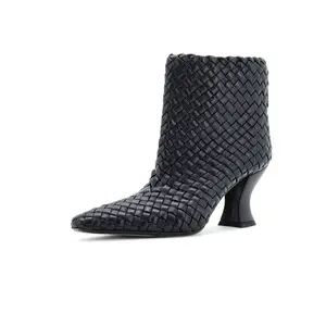 Pre-owned Bottega Veneta Women's Cloud Ankle Boots Intrecciato Nappa by Rebag