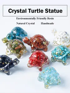 Turtle Shaped Stone Ornament | Creative Tabletop Decoration and Home Decoration and Aquarium Fish Tank | Animal Lovers, Birthday Gifts, Valentine's Day, Christmas, Gifts for Friends and Family