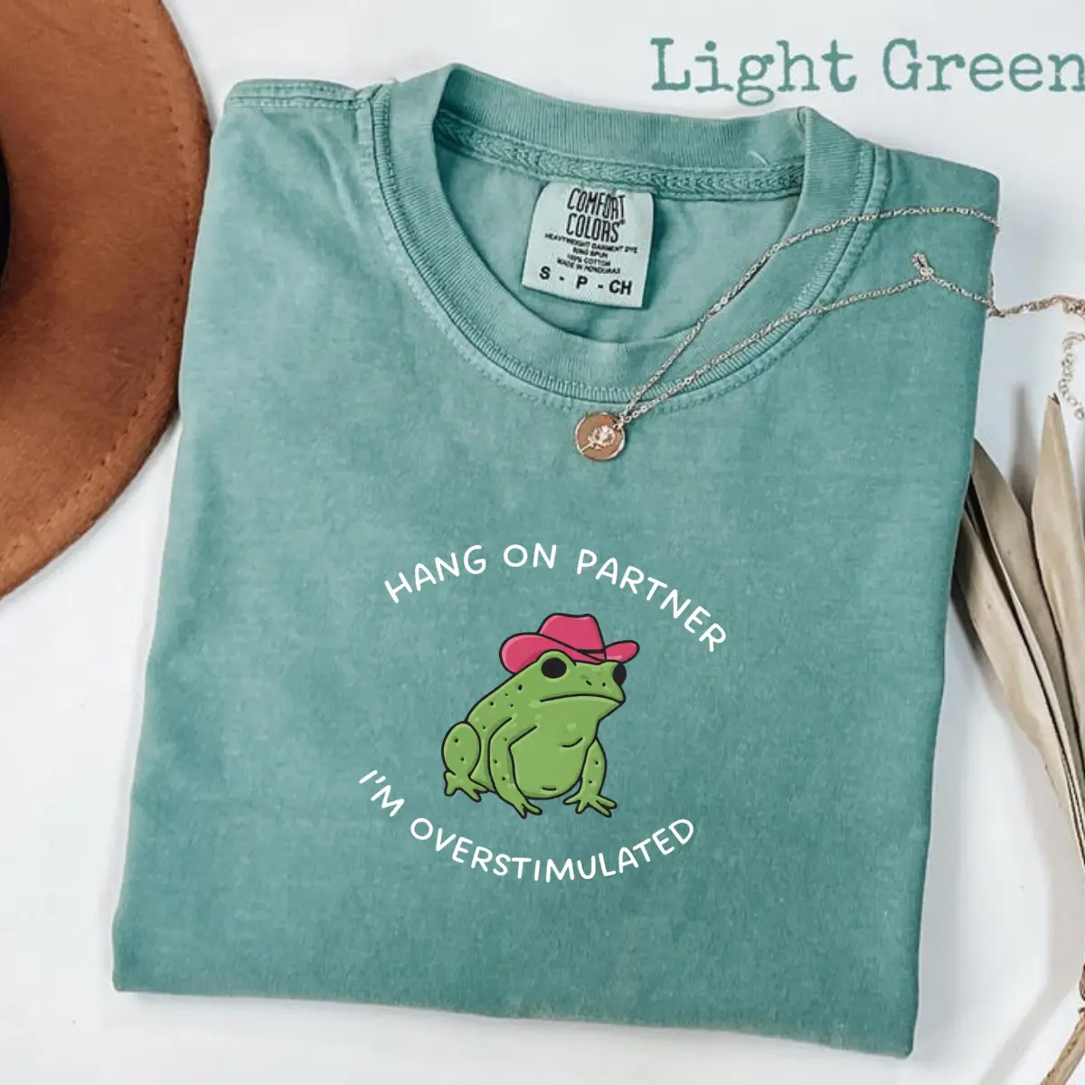 Comfort Colors Hang On Partner T-Shirt, Funny Cowboy Frog Shirt, Cowboy Gift, 1717, Funny Frog Shirt