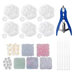 DIY Handmade Stress Relief Ball Kit, Shiny Series, Stress Relieving Accessory, Includes 6 Accessories, 6 Transparent Cat Paw Balls, Expander, 8 Straps