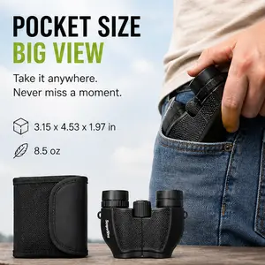 5x21 Game Day Binoculars – Lightweight Steadier Brighter for Sports Concerts Travel Enhanced Viewing Experience
