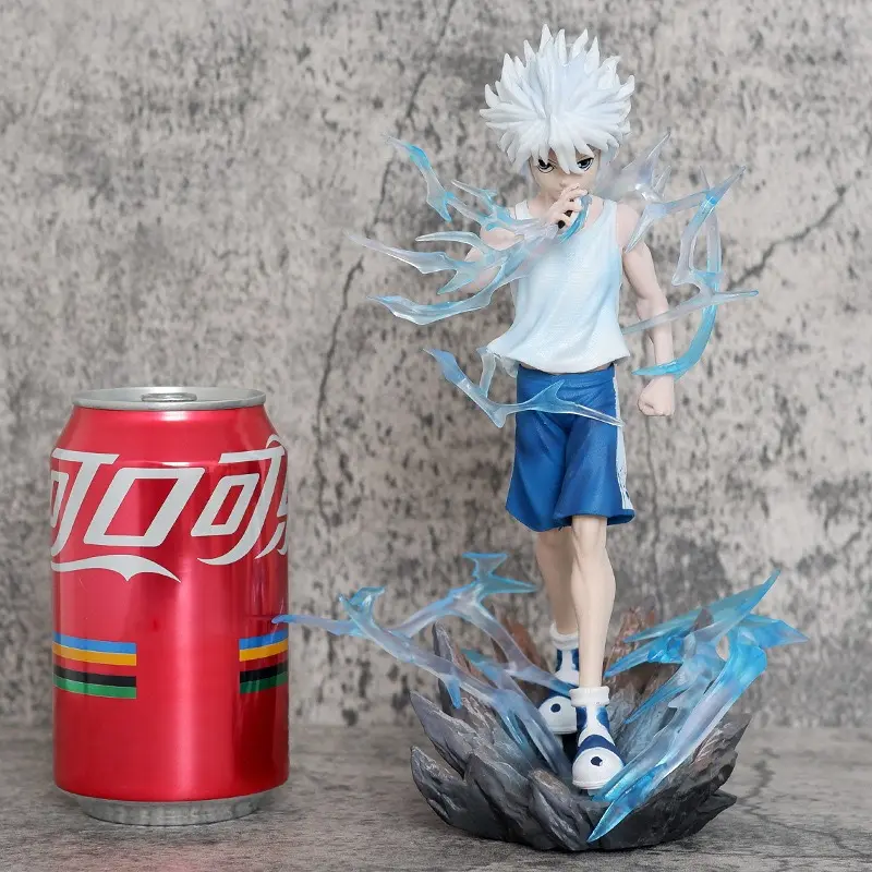 22cm Killua Zoldyck Bounty Hunter Standing Pose Diorama Statue / Figure / Desktop Ornament