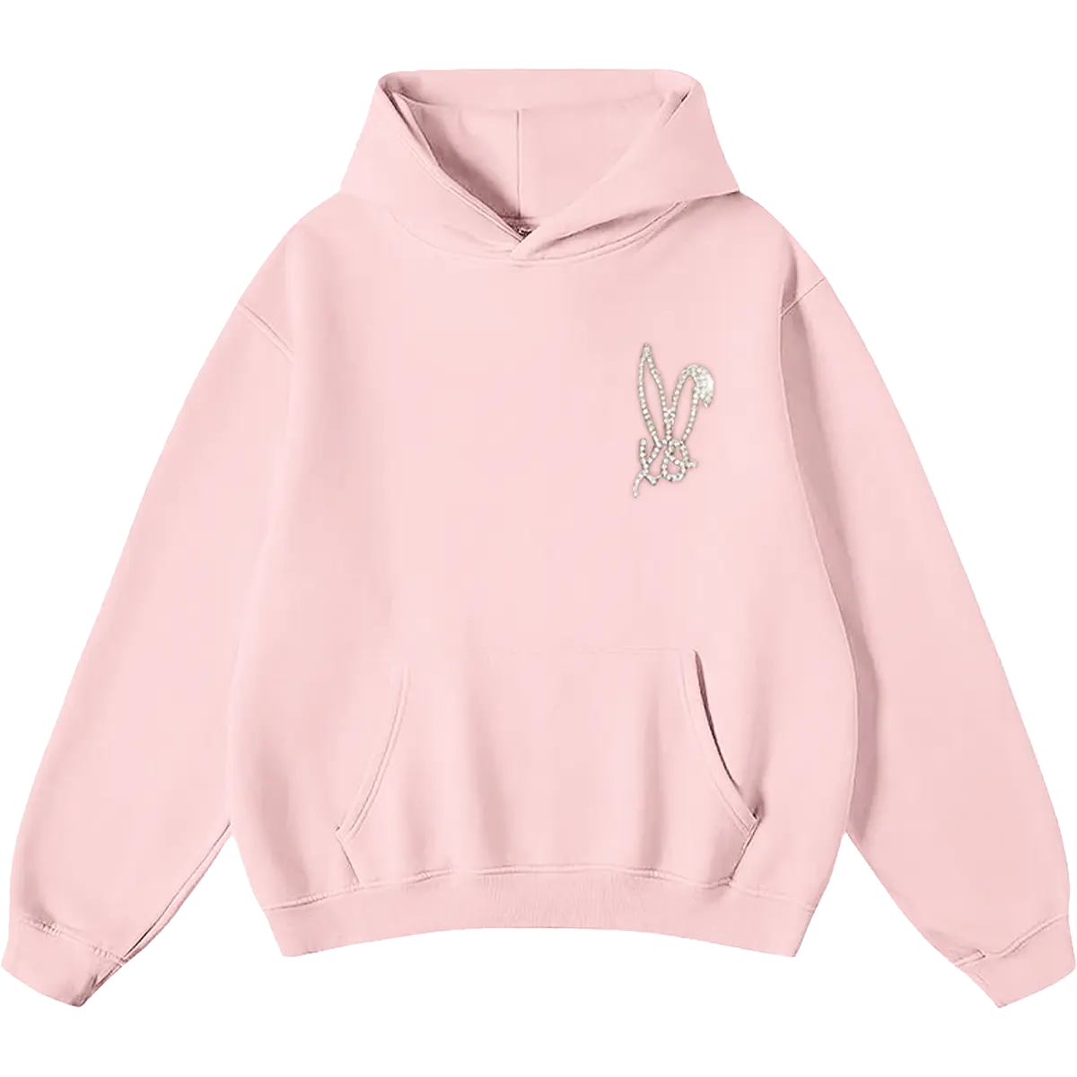 Xo Logo Light Pink Hoodie