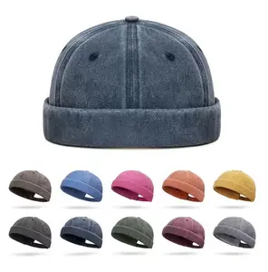 Fashion Hip Hop Beanie Street Hat Men Skullcap Women Spring Brimless Baggy Melon Cap Cuff Docker Fisherman Beanies Hats
