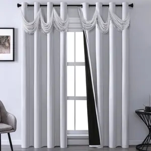 1pc Modern Minimalist  100% Blackout Curtains, Versatile Floor Window Drapes, Ideal for Living Room and Bedroom