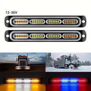 New Car/Truck Sidelight 12-36V Aluminum Alloy 24 LED Lamp Beads Super Bright Motorcycle Signal Lamp Multiple Lighting Modes