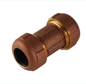 Brass G Coupling 2" Copper x 1-1/2" IPS - Precise Dimensions & Brass Material for Reliable Systems